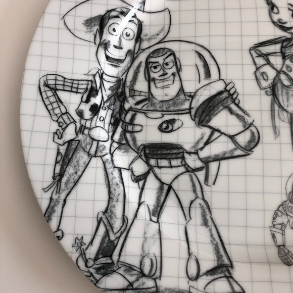 Disney / R Squared Dining New Disney Sketchbook Pixar Dinner Plate